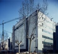 Construcció edifici MACBA [Reportatge fotogràfic de la construcció de l'edifici MACBA]