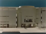 Maqueta projecte edifici MACBA [Reportatge fotogràfic de la construcció de l'edifici MACBA]