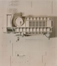 Maqueta projecte edifici MACBA [Reportatge fotogràfic de la construcció de l'edifici MACBA]