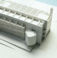 Maqueta projecte edifici MACBA [Reportatge fotogràfic de la construcció de l'edifici MACBA]