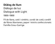 Josep Grau-Garriga. Diàleg de llum [Llistat cartel·les]